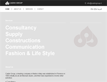 Tablet Screenshot of cadinigroup.com